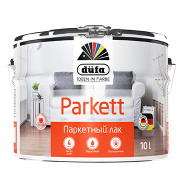 PARKETT паркетный полуматовый 10л "DufaRetail" Лак (под заказ)
