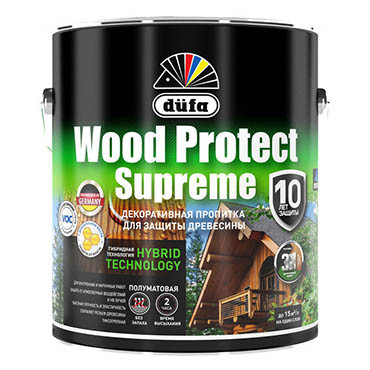 WOOD PROTECT HARD WAX, белоснежный 0,75л "Dufa" Пропитка